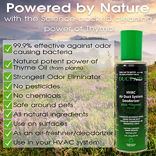 Air Freshener for HVAC System, Commercial, Residential & Cars| Made with Thyme extract, natural Plant based product